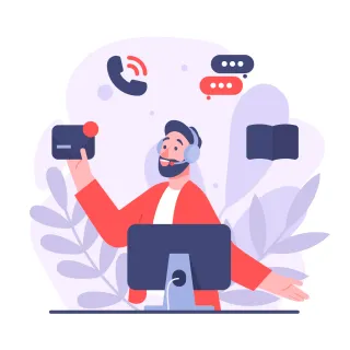Customer support illustration